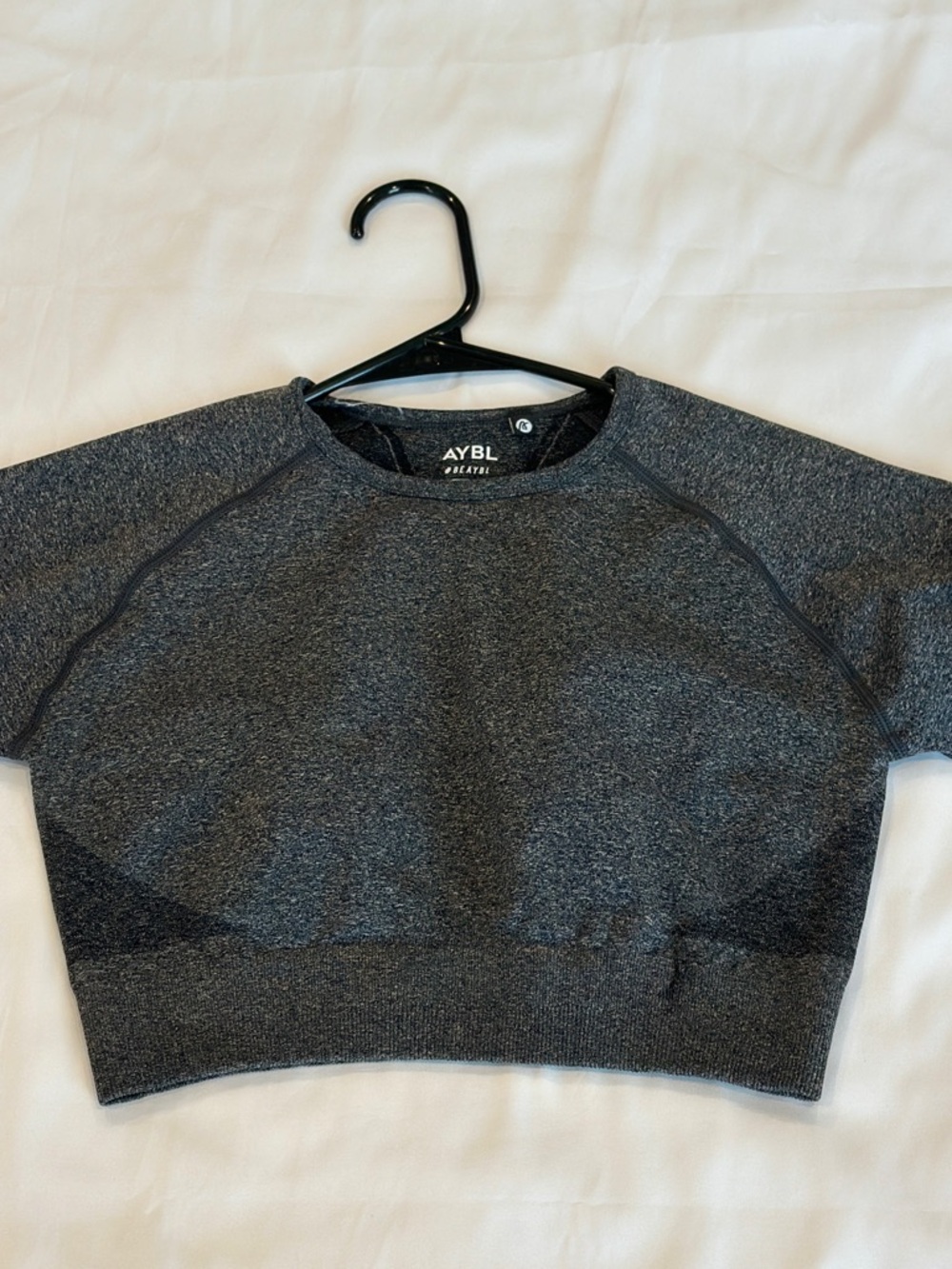 AYBL Dark Gray Seamless Crop Top